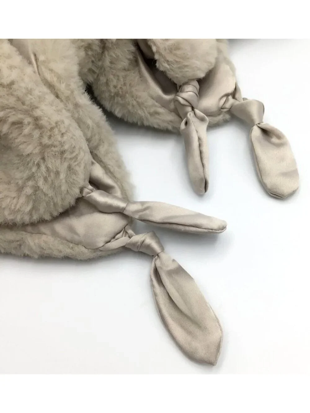 Pottery Barn Kids Bunny Lovey & Rattle Set Security Blanket Tan Rabbit Boy Girl
